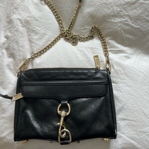 Rebecca Minkoff Mini Mac Black / Gold Crossbody